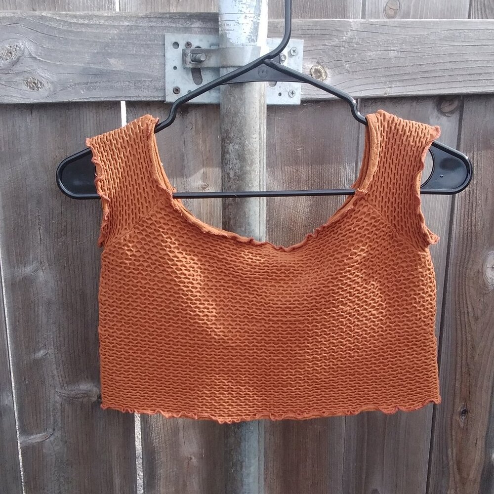 Intimately free people top crop womens med/large sleeveless scoop neck